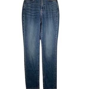 Madewell Women's Curvy Perfect Vintage Jeans 23 Blue High Rise Straight 1593-12